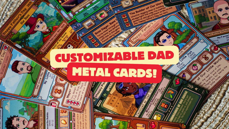 Gamer Dad Metal Cards Collection