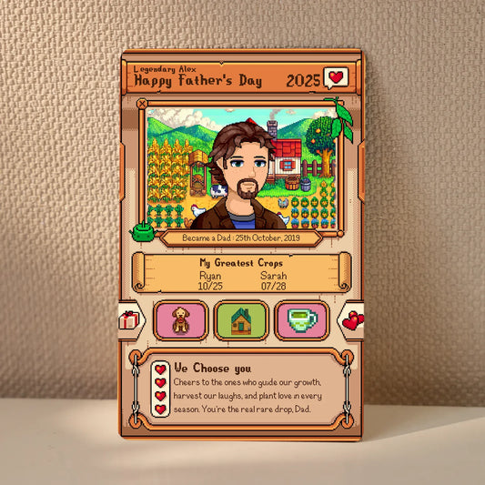 The Farmer Dad Metal Card