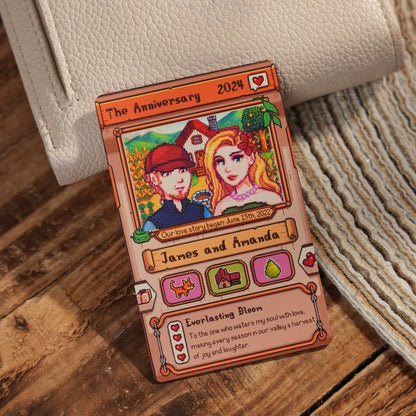 Custom Anniversary Metal Card