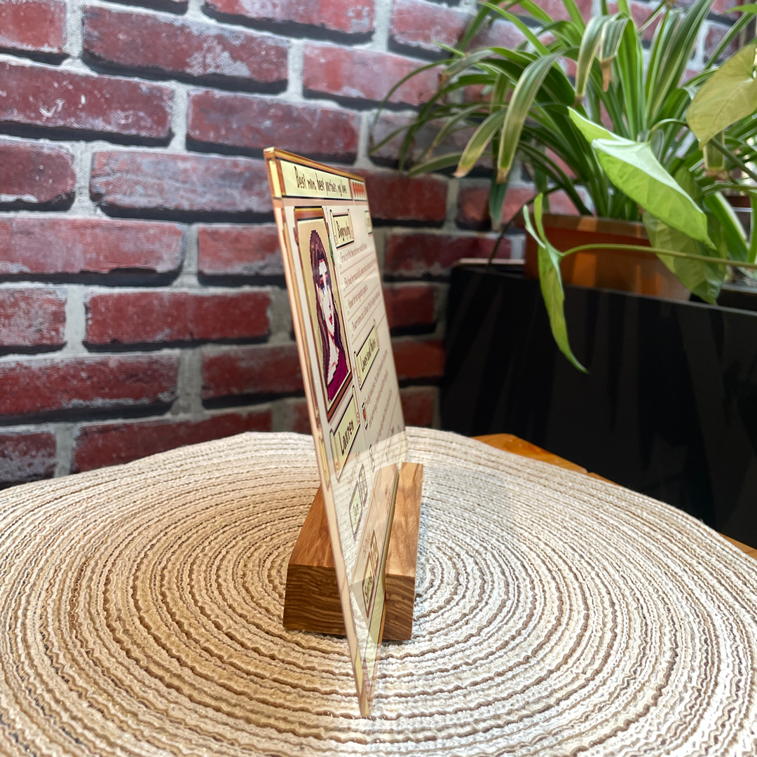 Custom Mother's Profile Acrylic Plaque