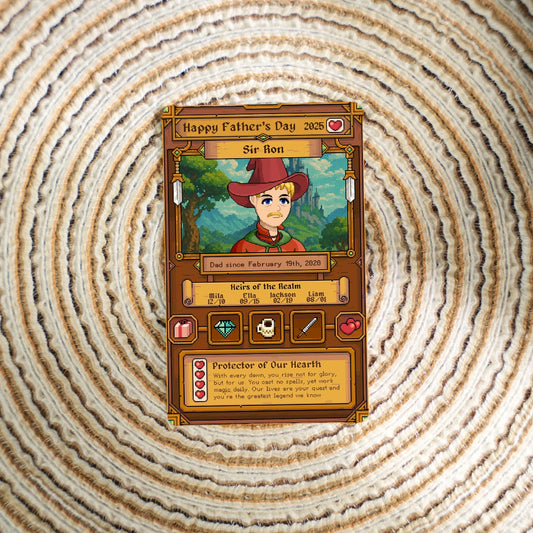 The Fantasy Dad - Custom Metal Card