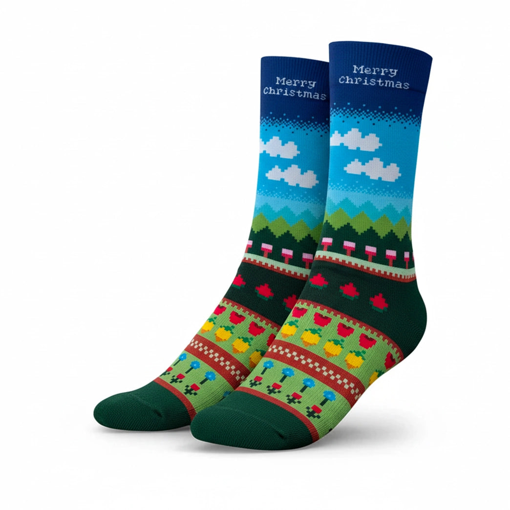 Custom Cozy Farm Life Socks ( New )